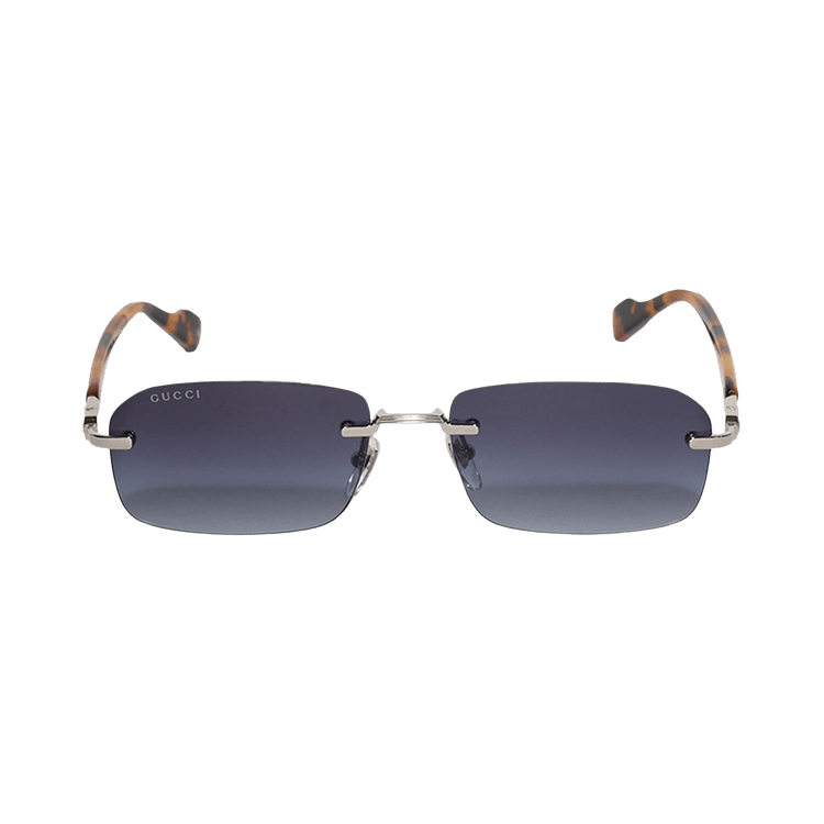 Gucci Rectangular Sunglasses — Silver