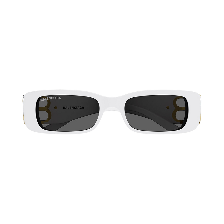 Balenciaga Rectangular Sunglasses — White