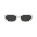Gentle Monster Duns W2 Sunglasses — White
