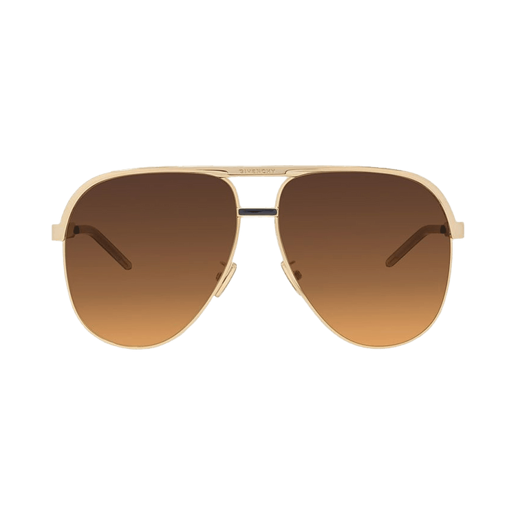 Givenchy Aviator Sunglasses — Gold