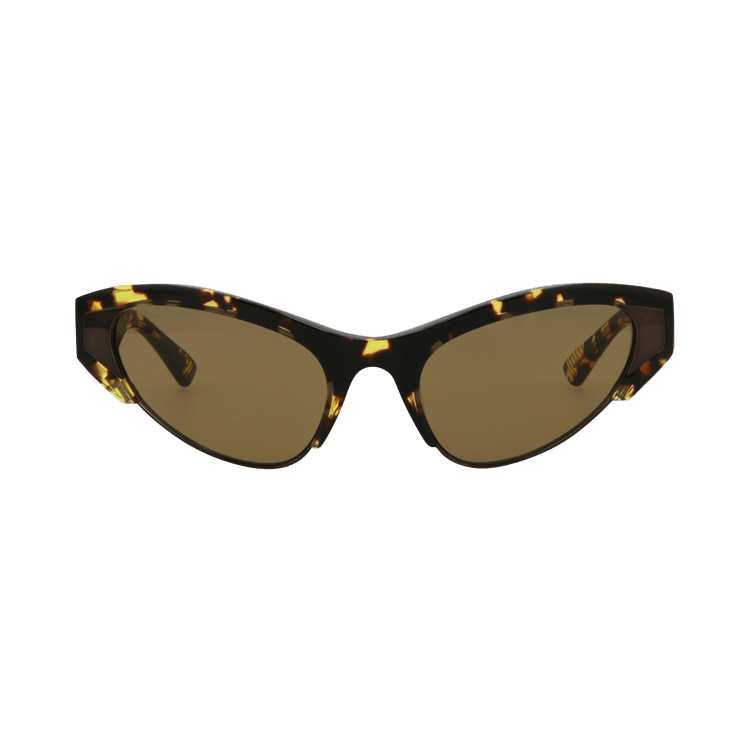Bottega Veneta Cat Eye Sunglasses — Brown