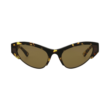 Bottega Veneta Cat Eye Sunglasses — Brown