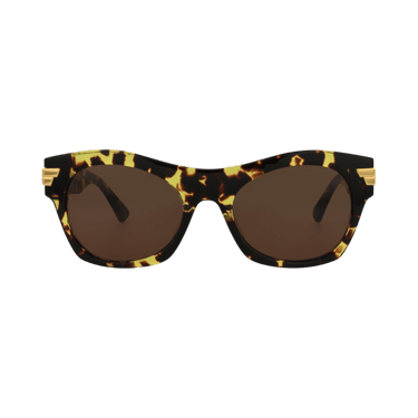 Bottega Veneta Square Sunglasses — Brown