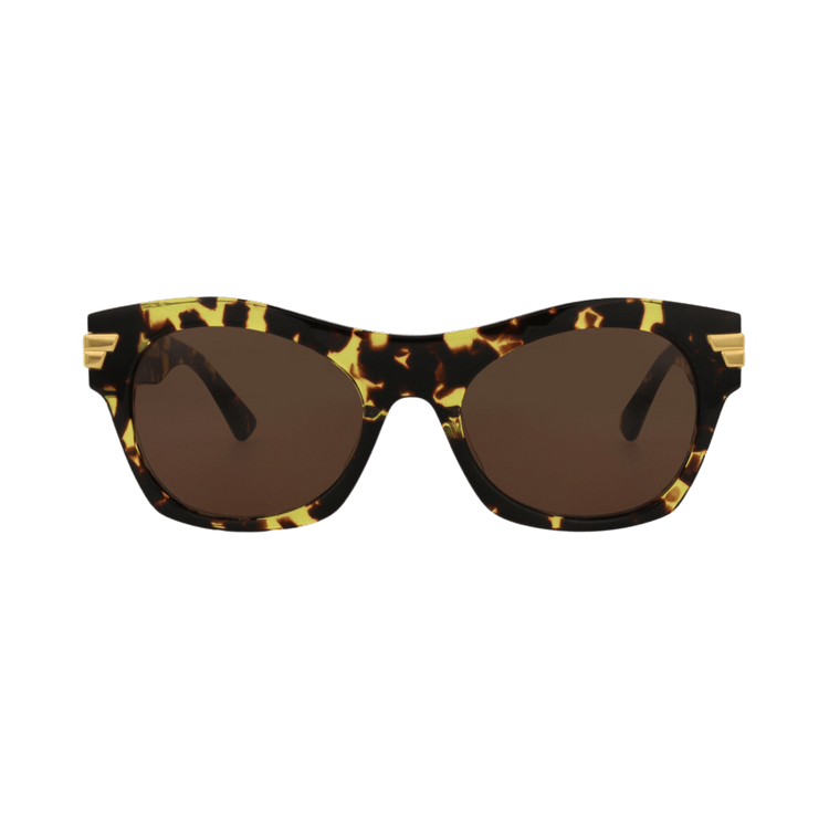 Bottega Veneta Square Sunglasses — Brown