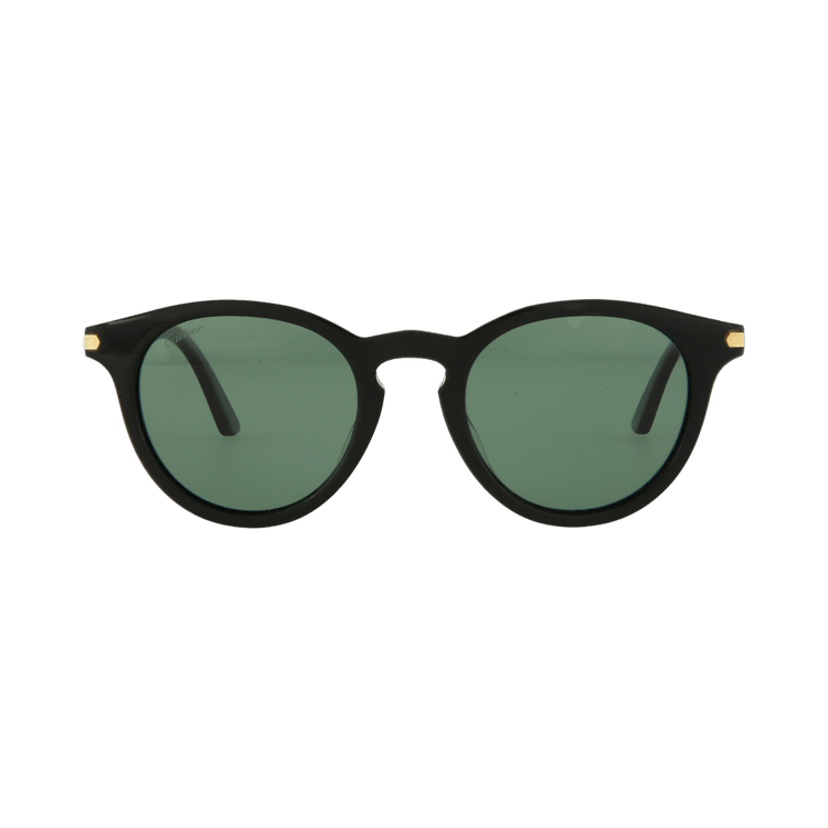 Cartier Round Sunglasses — Black