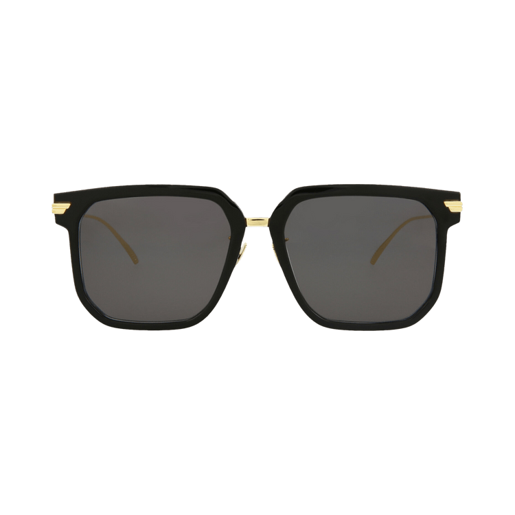 Bottega Veneta Square Sunglasses — Black