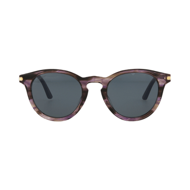 Cartier C DE Round Sunglasses — Purple