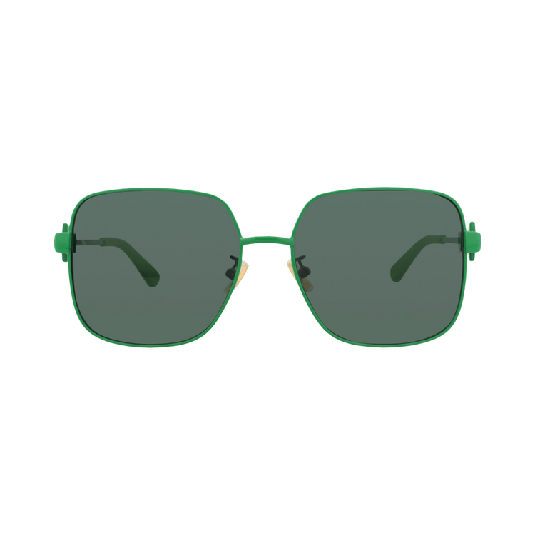 Bottega Veneta Square Sunglasses — Green