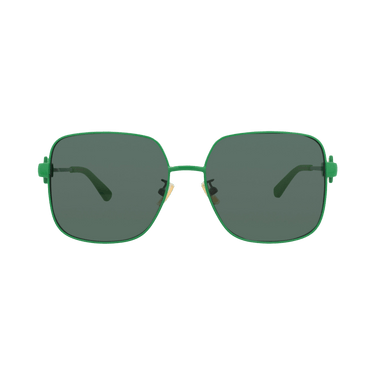 Bottega Veneta Square Sunglasses — Green