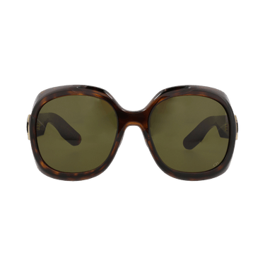Dior Round Sunglasses — Brown