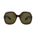 Dior Round Sunglasses — Brown