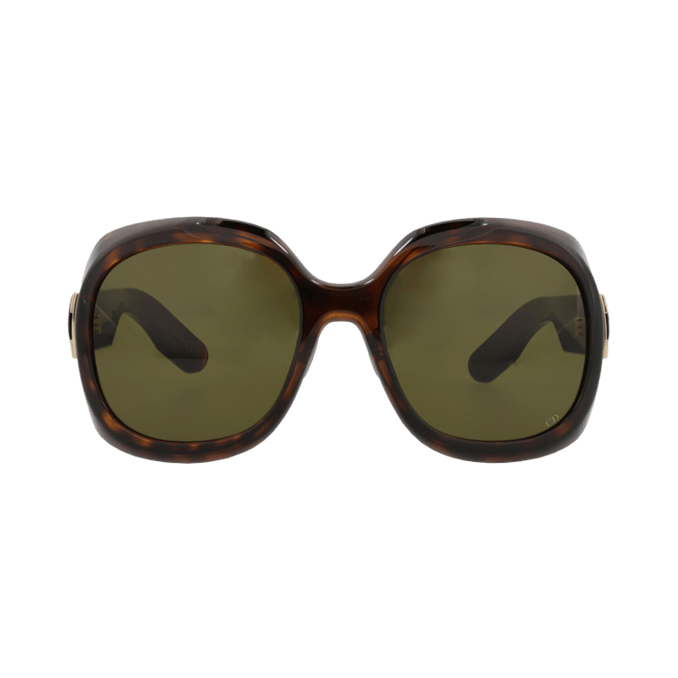Dior Round Sunglasses — Brown