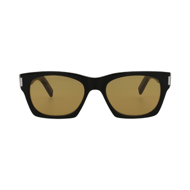 Saint Laurent Square Sunglasses — Black