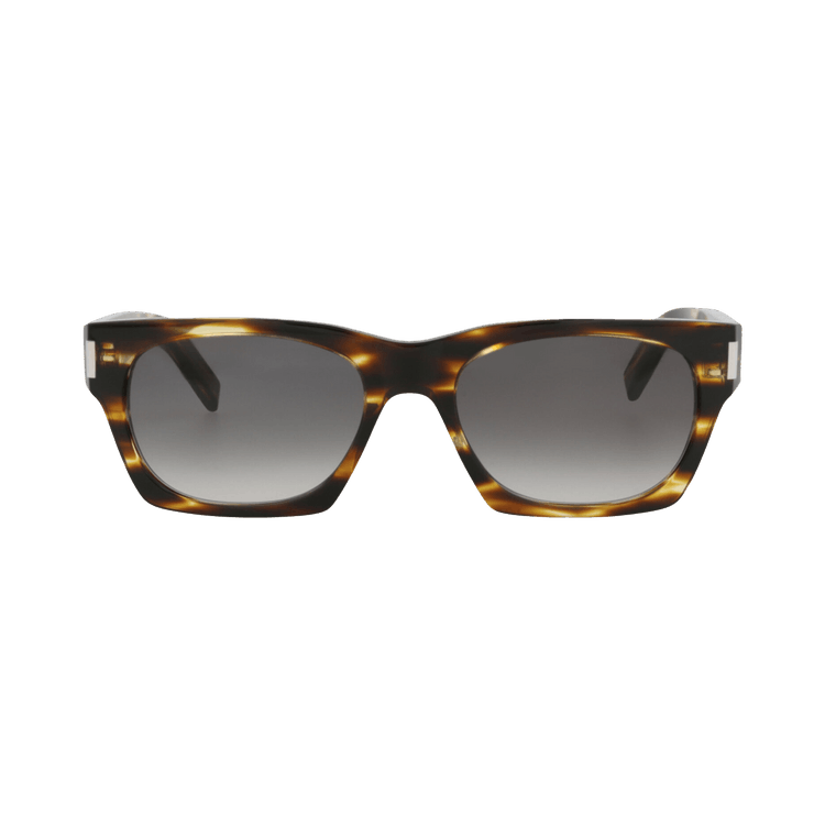 Saint Laurent Square Sunglasses — Brown