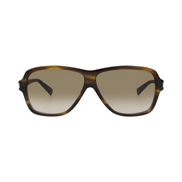 Saint Laurent Aviator Sunglasses — Brown