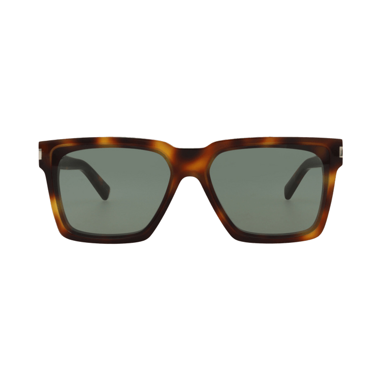 Saint Laurent Square Sunglasses — Brown