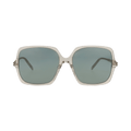 Saint Laurent Square Sunglasses — Tan