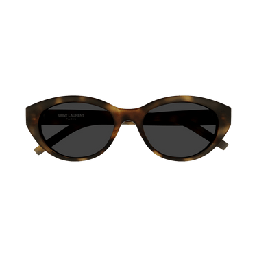 Saint Laurent Rounded Cat Eye Sunglasses — Brown
