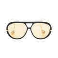 Bottega Veneta Aviator Sunglasses — Black