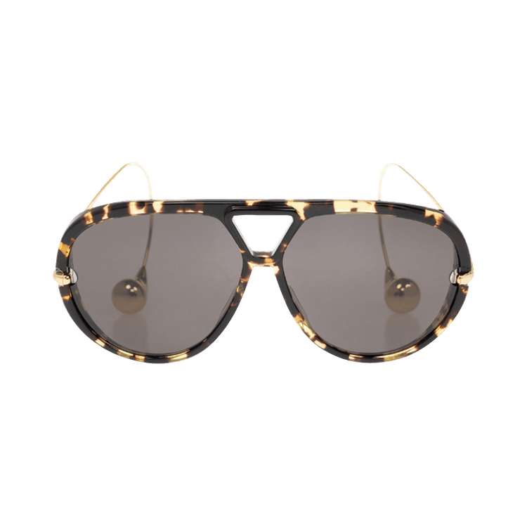 Bottega Veneta Aviator Sunglasses — Brown