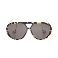 Bottega Veneta Aviator Sunglasses — Brown
