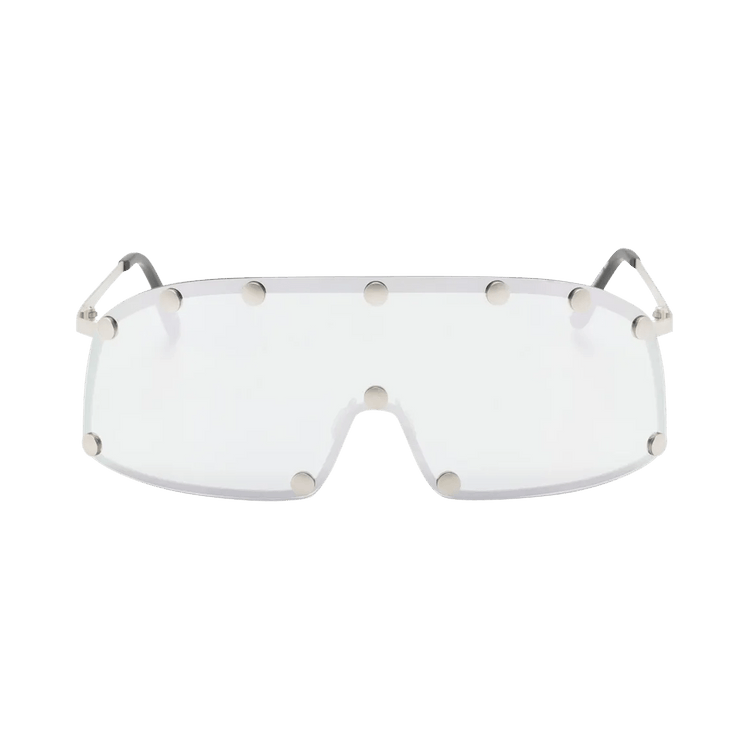 Rick Owens Shield Sunglasses — Silver