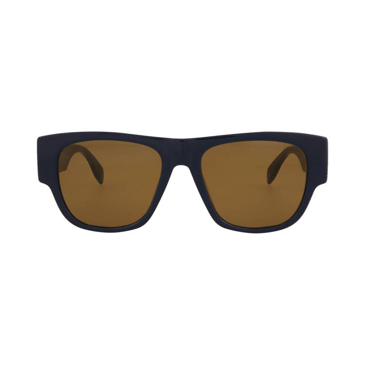 Alexander McQueen Square Sunglasses — Blue
