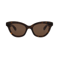 Alexander McQueen Cat Eye Sunglasses — Brown