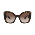 Alexander McQueen Cat Eye Sunglasses — Brown