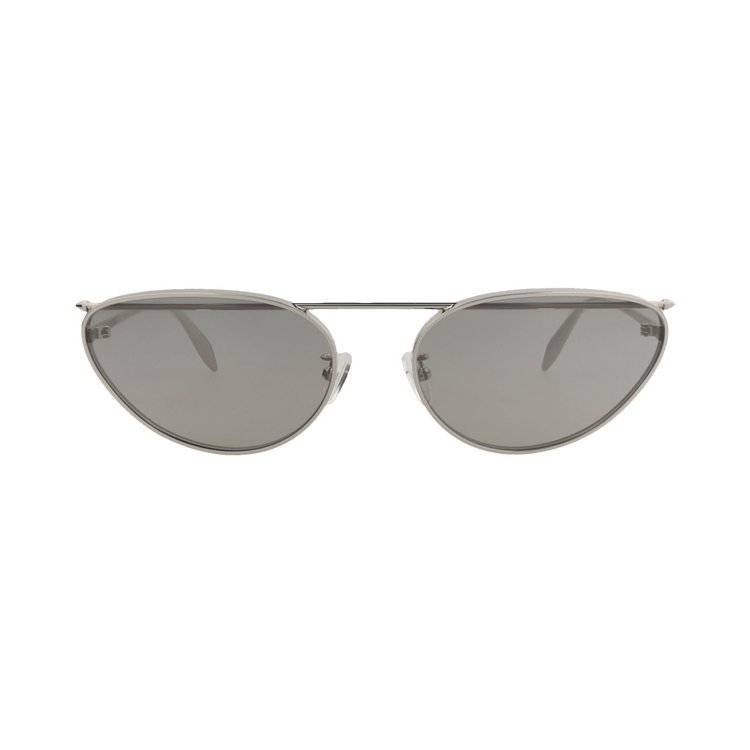 Alexander McQueen Cat Eye Sunglasses — Silver