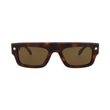 Alexander McQueen Square Sunglasses — Brown