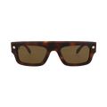Alexander McQueen Square Sunglasses — Brown