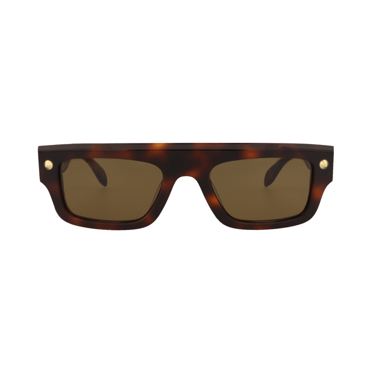 Alexander McQueen Square Sunglasses — Brown