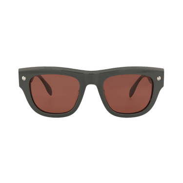 Alexander McQueen Square Sunglasses — Grey