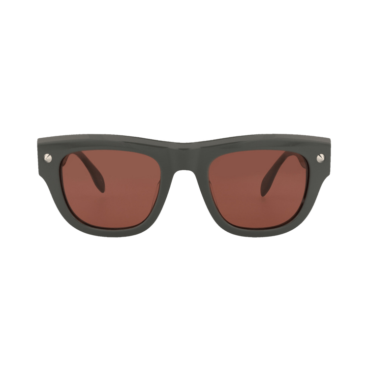 Alexander McQueen Square Sunglasses — Grey