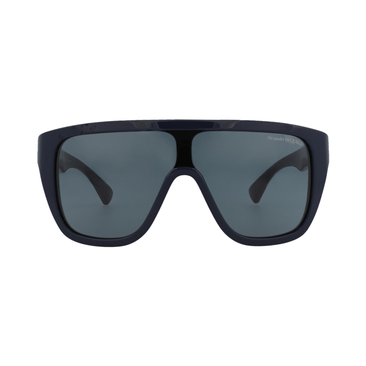 Alexander McQueen Shield Sunglasses — Blue