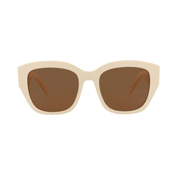 Alexander McQueen Square Sunglasses — Cream