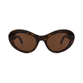 Balenciaga Round Sunglasses — Brown
