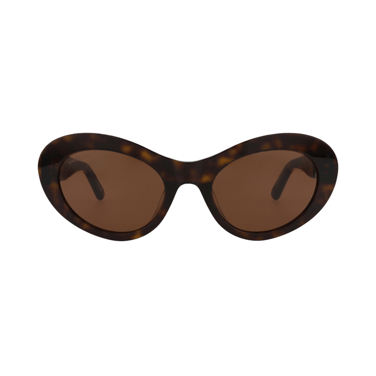 Balenciaga Round Sunglasses — Brown