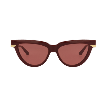 Bottega Veneta Cat Eye Recycled Sunglasses — Red