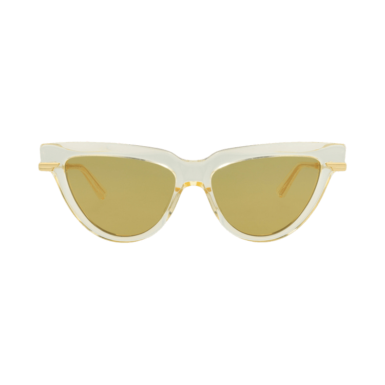 Bottega Veneta Cat Eye Recycled Sunglasses — Yellow