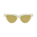 Bottega Veneta Cat Eye Recycled Sunglasses — Yellow