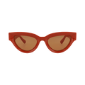 Bottega Veneta Cat Eye Sunglasses — Orange