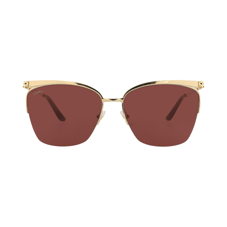 Cartier Square Sunglasses — Gold