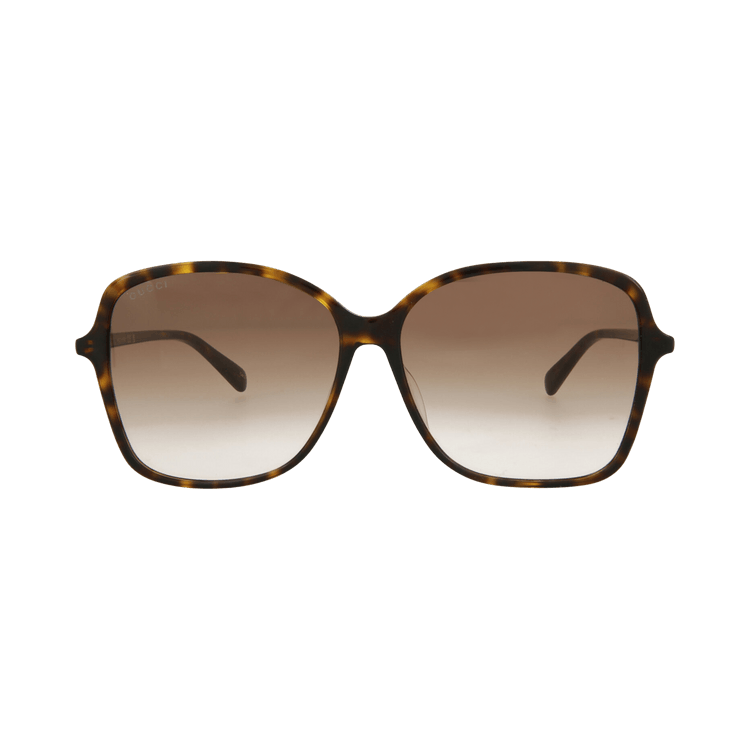 Gucci Square Sunglasses — Brown
