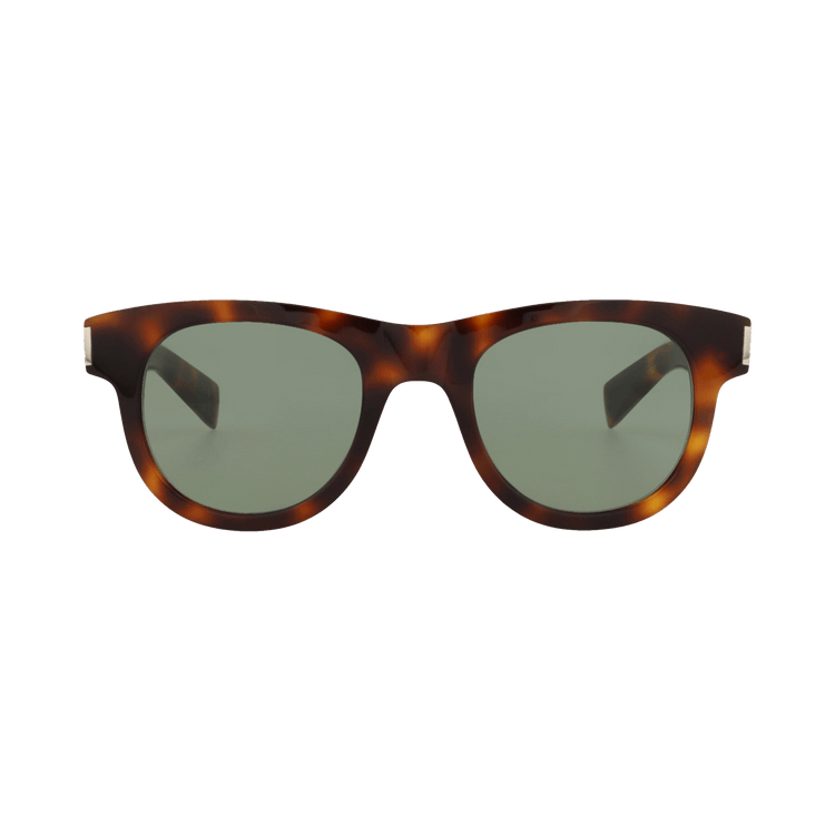 Saint Laurent Round Sunglasses — Brown