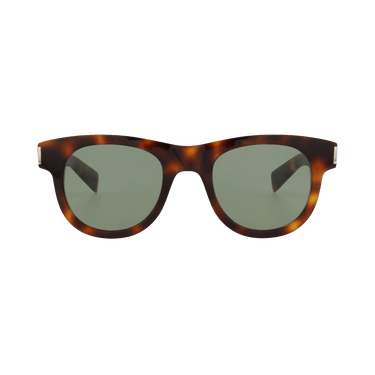 Saint Laurent Round Sunglasses — Brown