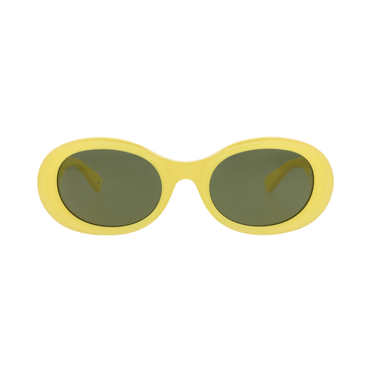 Gucci Round Sunglasses — Yellow