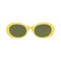 Gucci Round Sunglasses — Yellow