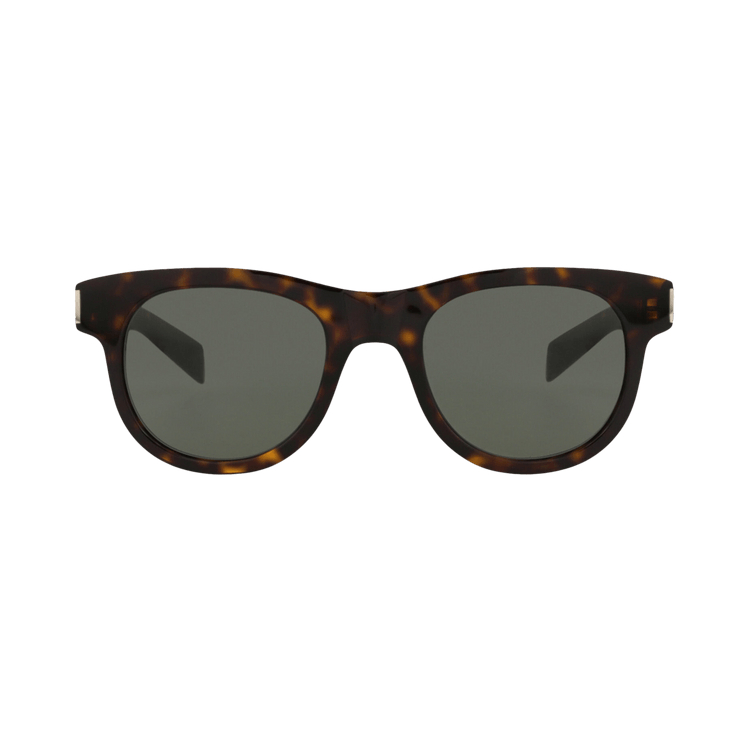 Saint Laurent Round Sunglasses — Brown